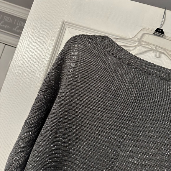 New York and Company Metallic Crocheted Sweater - Picture 11 of 14